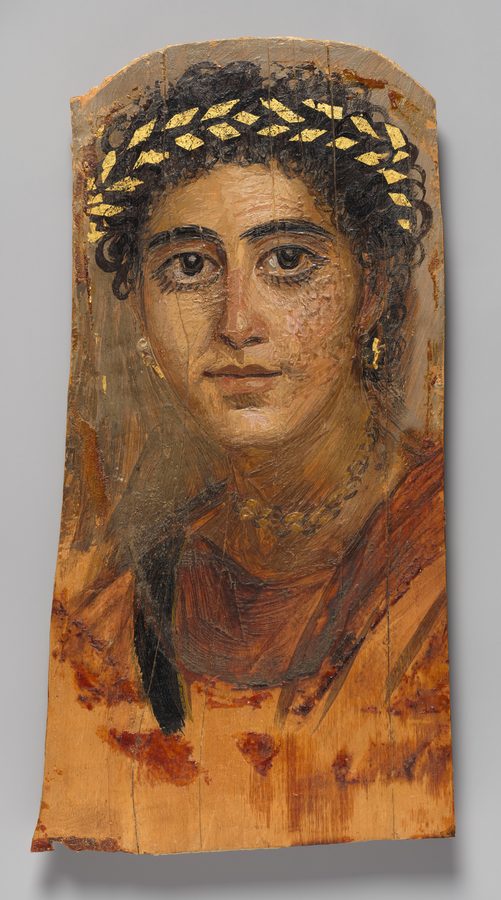 Portrait of a young woman in red