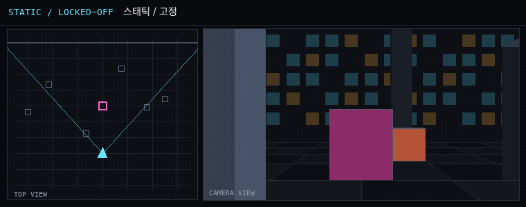 카메라 무빙 애니메이션: static