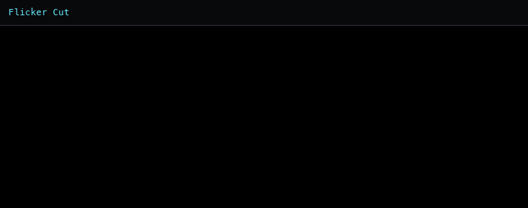 플리커 컷