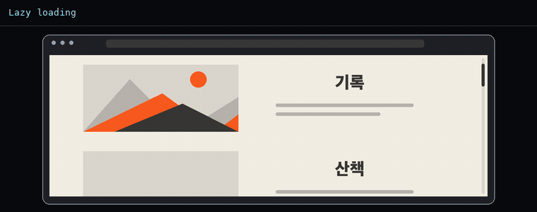 지연 로딩(레이지 로딩)